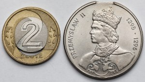 Monnaie 2 et 100 zloty 1985-2008 - set (2pcs)