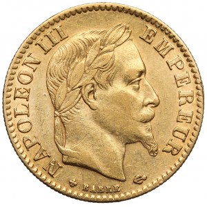 Francja, Napoleon III, 10 franków 1868 BB, Strasbourg