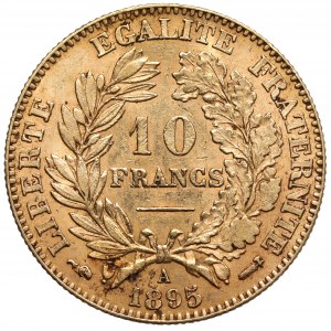Francja, 10 franków 1895-A, Paryż