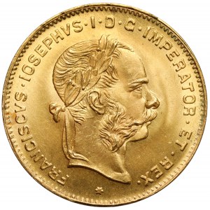 Austria, Franciszek Józef I, 4 floreny = 10 franków 1892