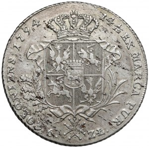 Poniatowski, 6-zloty thaler 1794 - rare variety
