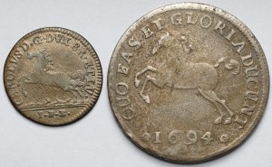 Germany, Brunswick-Lüneburg-Celle and Brunswick-Wolfenbüttel, XVI gute groschen 1694 and 1/12 thaler 1774 - set (2pcs)