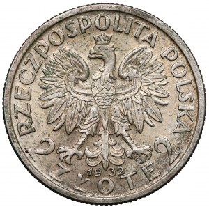 Głowa Kobiety 2 złote 1932