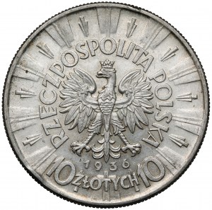 Pilsudski 10 zloty 1936