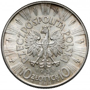 Piłsudski 10 złotych 1938