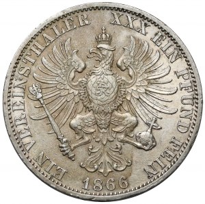 Prusse, Guillaume Ier, Thaler 1866-A, Berlin