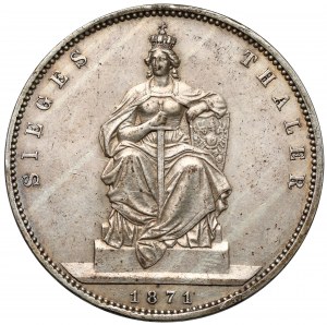 Prusse, Guillaume Ier, thaler de la Victoire 1871-A, Berlin