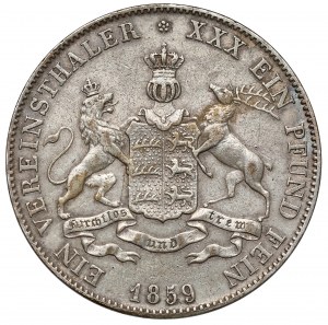 Württemberg, Wilhelm I, Thaler 1859