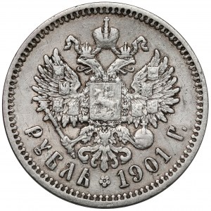 Russie, Nicolas II, Rouble 1901 FZ, Saint-Pétersbourg