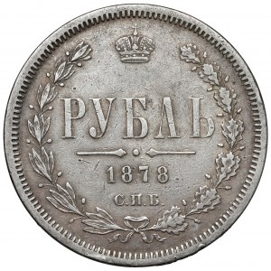 Rosja, Aleksander II, Rubel 1878, Petersburg