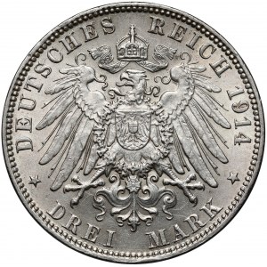 Hamburg, 3 marki 1911-J