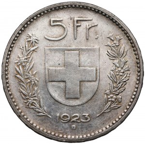 Suisse, 5 francs 1923-B, Brno