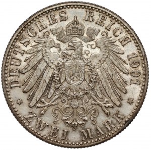 Prusse, 2 marks 1901-A, Berlin - 200e anniversaire de la Prusse
