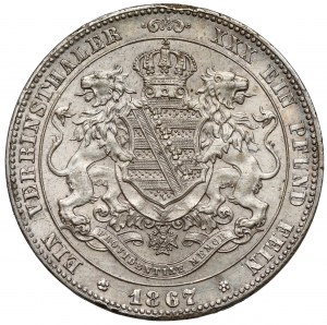 Saxe, Johann, Thaler 1867-B