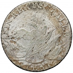 Prussia, Friedrich II, Thaler 1781-E, Königsberg