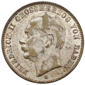 Baden, 3 mark 1908-G