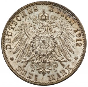 Baden, 3 mark 1908-G