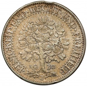 Weimar, 5 marks 1932-J, Hamburg