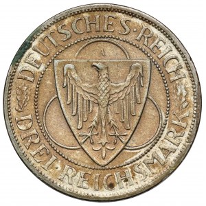 Weimar, 3 marki 1930-A, Berlin - Odzyskanie Nadrenii