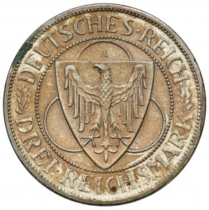Weimar, 3 Marks 1930-A, Berlin - Reclaiming the Rhineland