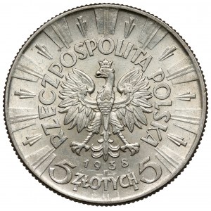 Piłsudski 5 złotych 1938