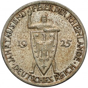 Weimar, 3 marki 1925-A, Berlin - Nadrenia