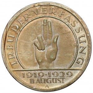 Weimar, 5 marek 1929-A, Berlin - Treu Der Verfassung