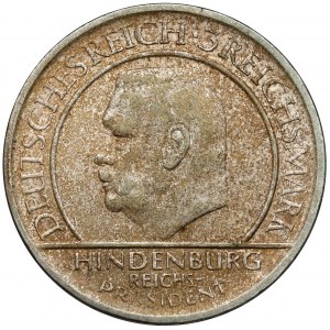 Weimar, 3 marki 1929-A, Berlin - Treu Der Verfassung