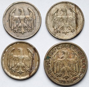 Weimar, 1-2 brand 1924-1926 - set (4pcs)