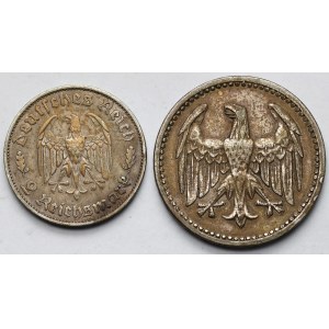 Niemcy, 2-3 marki 1924-1934 - zestaw (2szt)