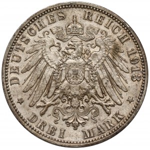 Hamburg, 3 mark 1914-J