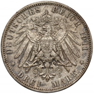 Hamburg, 3 mark 1914-J
