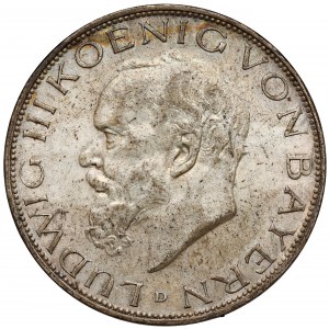 Bavaria, 3 marks 1914-D, Munich
