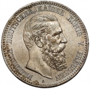 Prusse, Frédéric III, 5 marques 1888-A, Berlin