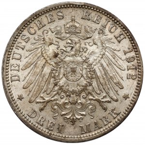 Hamburg, 3 mark 1914-J