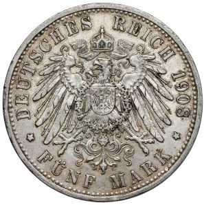Prussia, 5 marks 1908-A, Berlin