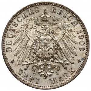 Saksonia, 3 marki 1909-E, Muldenhütten