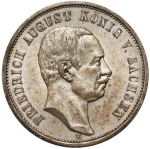 Saxe, 3 marques 1909-E, Muldenhütten