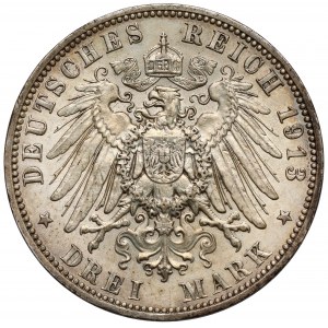 Saksonia, 3 marki 1909-E, Muldenhütten
