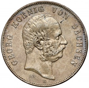 Saxony, 5 marks 1904-E, Muldenhütten