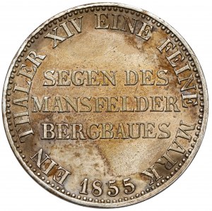 Prussia, Friedrich Wilhelm IV, Thaler 1855-A, Berlin-mining