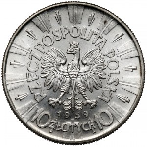 Piłsudski 10 złotych 1939