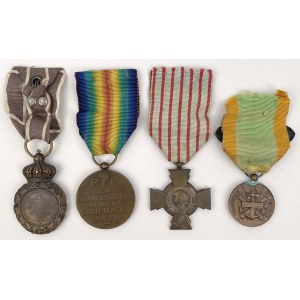 Francja, Odznaczenia wojskowe - zestaw (4szt)