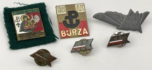 People's Republic of Poland, Veteran badges - Home Army - set (6pcs)