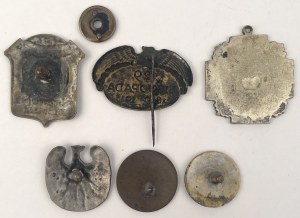 Second Polish Republic, Commemorative pins and badges - set (6pcs)