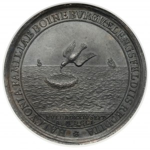 Niemcy, Fulda-Bistum, Adalbert I von Schleifras, Medal 1701 (Christian Wermuth)