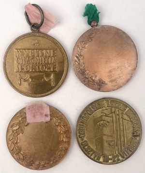 Polska, Medale sportowe (XX w.) - zestaw (4szt)