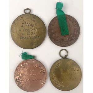 Polska, Medale sportowe 1929-1937 - zestaw (4szt)