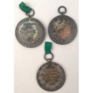 Polska, Medale sportowe (lata 50-te) - zestaw (3szt)