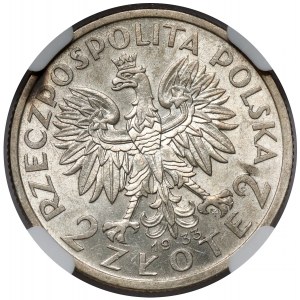 Głowa Kobiety 2 złote 1933